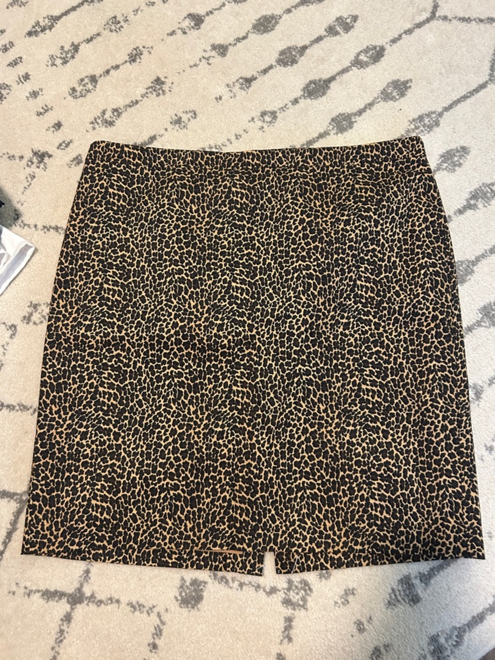 J. Crew Leopard-Print Pencil Skirt in Brown and Black